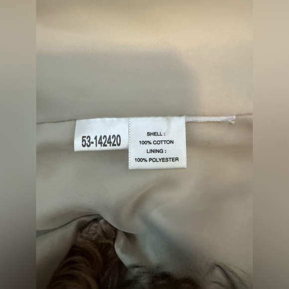 Ann Taylor Fully Lined Cream Trench Coat #250 - Picture 5 of 5